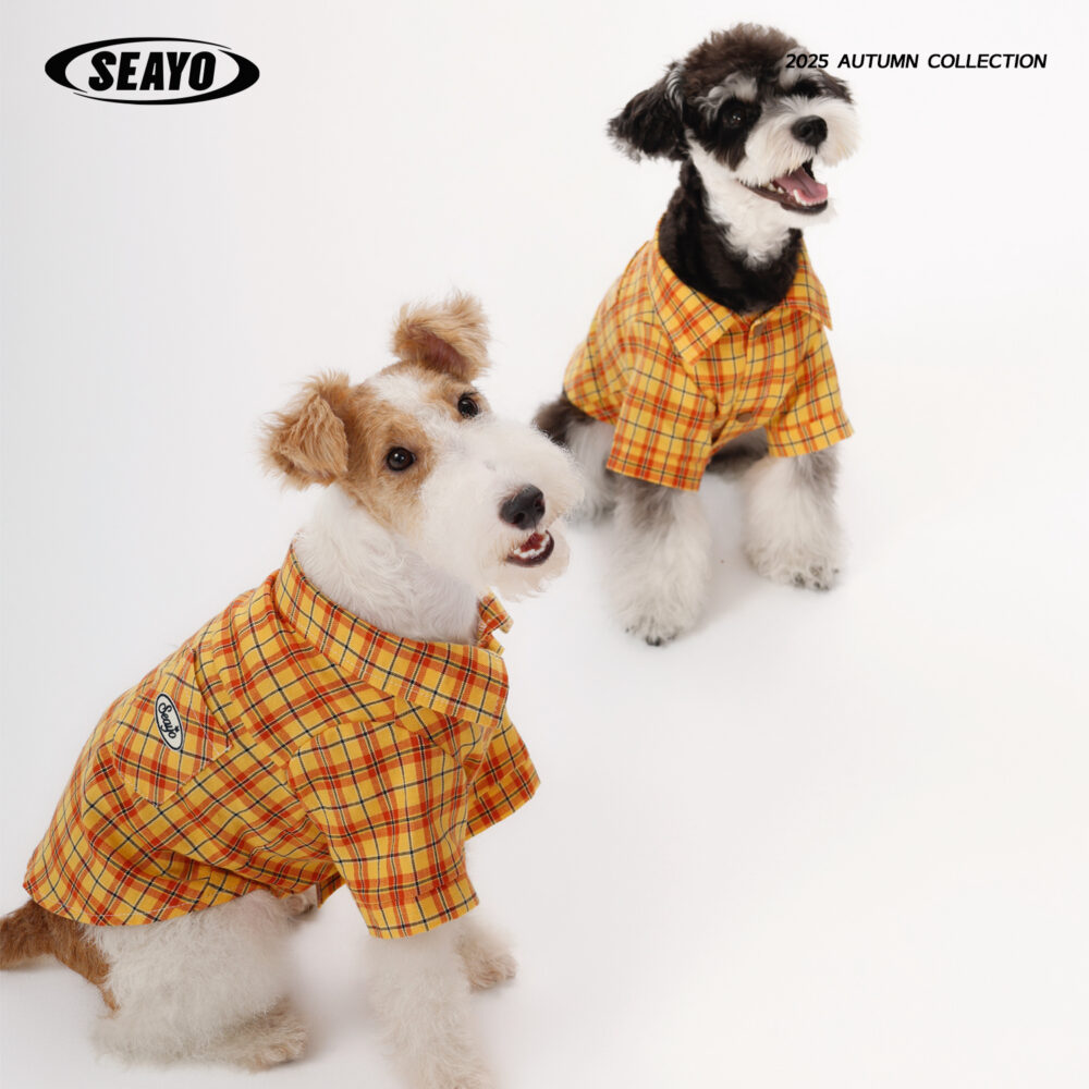 衬衫6 SEAYO Plaid Dog Shirt